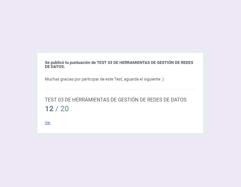 Test 03 de herramientas de Gestión de Redes de Datos
